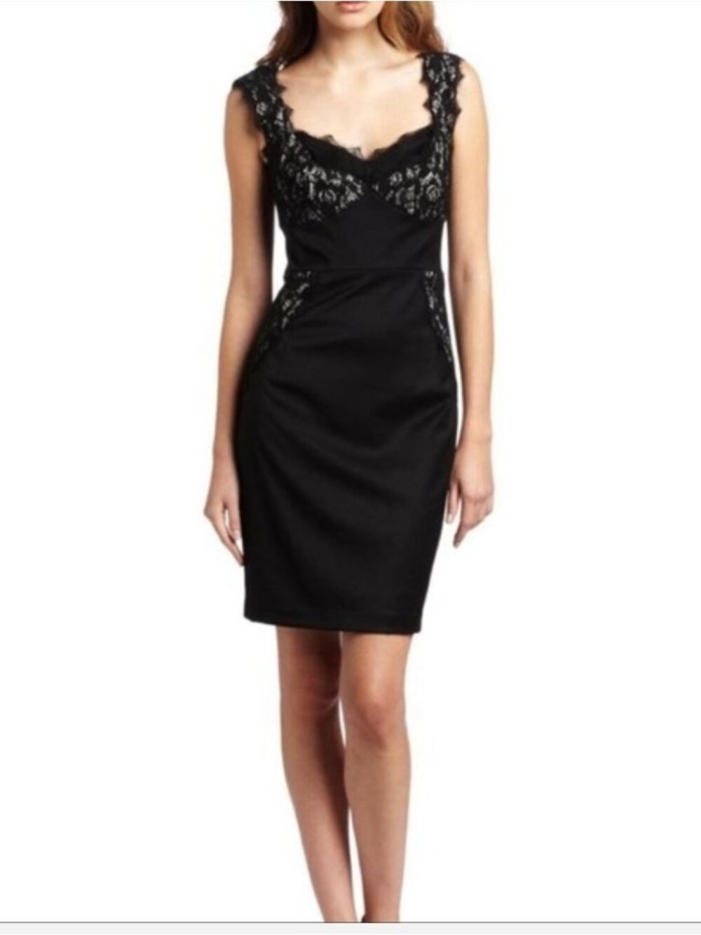 NEW Ted Baker Black Lace Panel Bustier Dress | Size 3 (US size 8-10)